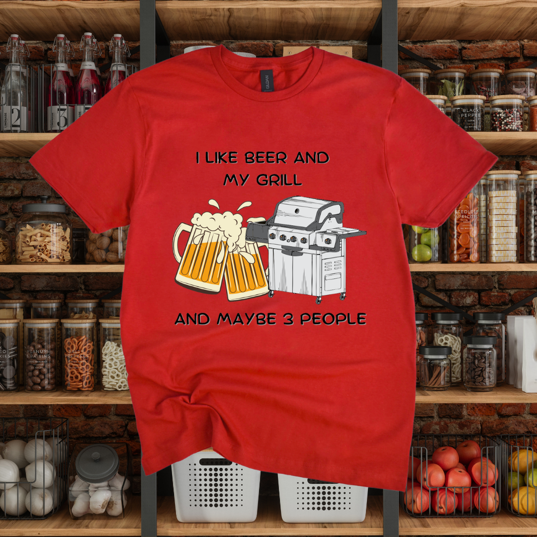 I like beer and my grill T-Shirt