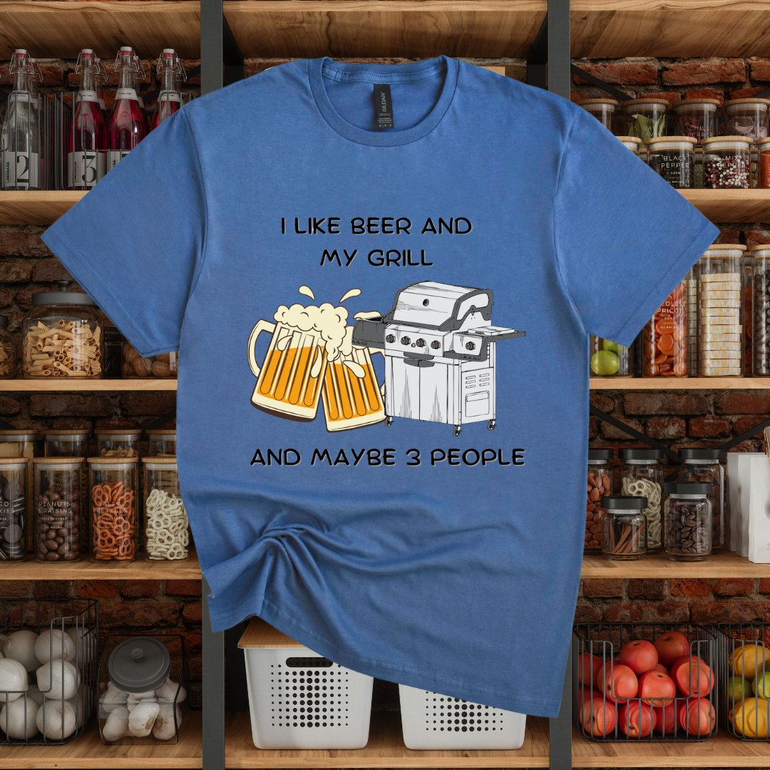 I like beer and my grill T-Shirt